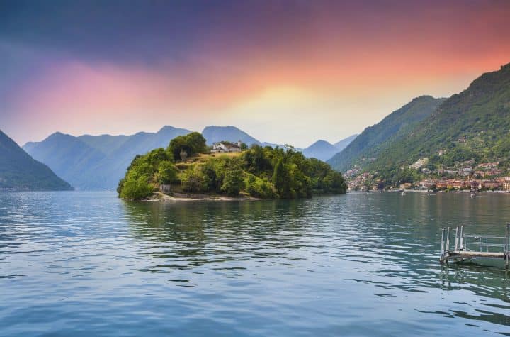 Avond bij Isola Comacina