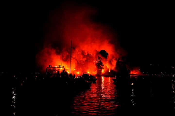 Vuurwerk Isola Comacina